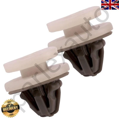 2x Clips de moldura para panel de tarjeta de puerta (7703077430) para Renault Clio Megane Trafic Foto 1 de 4