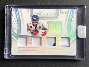 2024 Panini Flawless Football Malik Nabers Rookie Showcase Silver /20 NY Giants - Bild 1 von 2