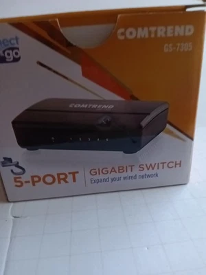 COMTREND 5-Port Gigabit Ethernet Switch GS-7305 New Connect & Go 301132-024 - Image 1 of 4