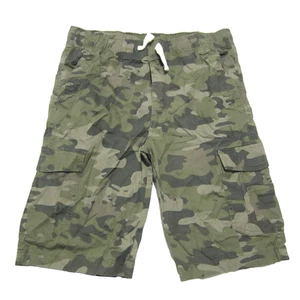 Lucky Brand Boys Youth Camo Cargo Shorts Size Large  14/16 Green Pull On - Picture 1 of 10