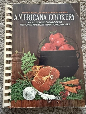 Vintage Americana Cookery Favorite Recipes of Home Economic Teachers 1971 Illus. - Image 1 of 4