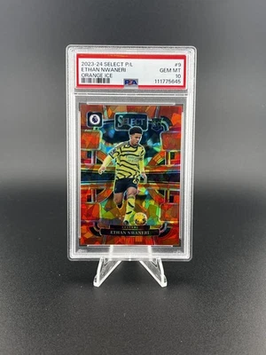 2023-24 Select Premier League - Ethan Nwaneri Orange Ice Prizm RC /135 PSA 10 - Image 1 of 2