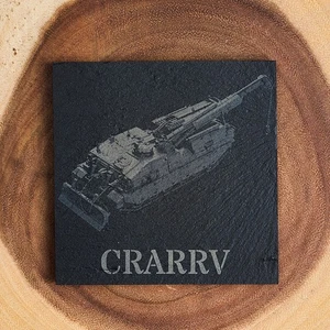 British Challenger CRARRV Engraved Slate Coaster | Gift | Present - Picture 1 of 2