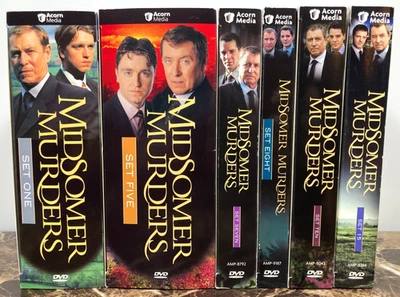 Midsomer Murders DVD Box Sets Lot of 6 Complete Sets 1 5 7 8 10 15 Acorn Mystery - Image 1 of 4