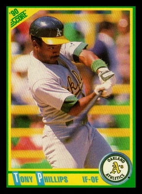 1990 Score #84 Tony Phillips - Image 1 of 2