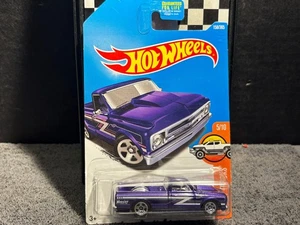 1/64 HOT WHEELS 1967 CHEROLET C10 HOOSIER PU 158/365 5/10 PURPLE - Picture 1 of 2