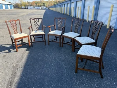 6 sillas de comedor Council Craftsman Chippendale Foto 1 de 4