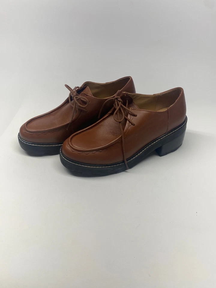 Zapato Bota Madewell Para Mujer The Hempstead Desert Cuero Marrón Tacón de Encaje Talla 11 Foto 1 de 4