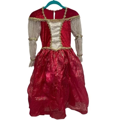 Disney Parks Store PRINCESS BELLE Beauty & the Beast Holiday Costume Sz 7/8 M - Image 1 of 4