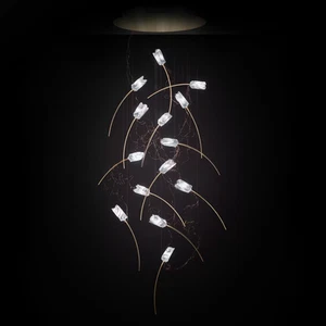 Slamp Tulip 14 LED-Hängelampe prisma/messing rund Hängeleuchte Lampe Leuchte G4 - Bild 1 von 2