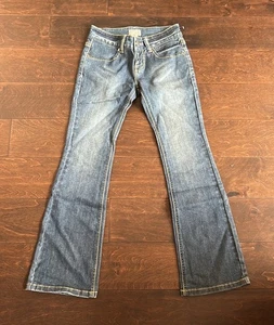 Buffalo David Button Girls Jeans Sz 10 Flare Blue Denim - Picture 1 of 7