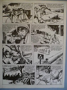 PIERRE BRISSON MAGNIFIQUE PLANCHE GUERRE TOMIC ARTIMA ANNEES 1950 PAGE 12 - Picture 1 of 1