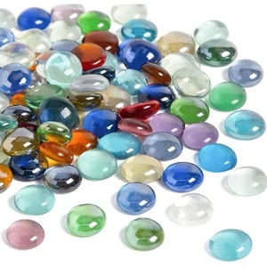 HAKACC Bunte Glassteine & Muggelsteine 200-220 Stück 900g|15-20mm Farbige Gla... - Bild 1 von 9