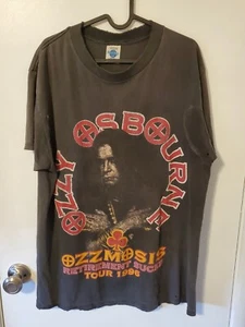 Vintage 1996 Ozzy Osbourne Ozzmosis "Retirement Sucks" T-Shirt Size Large - Picture 1 of 10