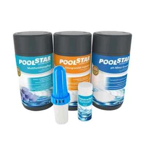 POOLSTAR POOLPFLEGE SET 5 in 1 MULTIFUNKTIONSPFLEGE *NEU* - Bild 1 von 3