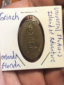 Länglicher Zink Cent - Grinch Universal Studious - Orlando, Florida - Bild 1 von 6