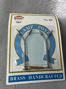 Ho Scale - Model Power Y Lamp Post Brass Handcrafted Pack of 2 No. 496 - Picture 1 of 4
