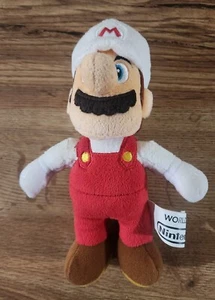 Nintendo Super Mario Bros Mario Fire Plush Stuffed Animal 8" Mario Brothers - Picture 1 of 4