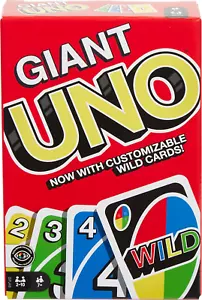 Giant UNO Card Game for Kids, Adults & Family Night with Oversized & Features fo - Picture 1 of 12