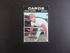 1971 TOPPS STEVE CARLTON CARDS BASEBALL CARD #55 VG/EX