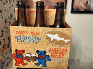 "EMPTY" six pack of Dogfish Head American Beauty Beer - Grateful Dead !! - Picture 1 of 4