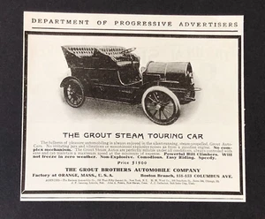 1905 Fugen Dampf Tourenwagen Werbung Dampfantrieb Auto Antikdruck AD - Bild 1 von 1