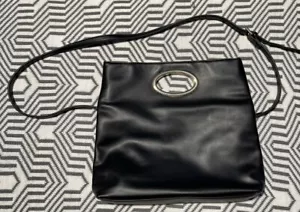 Forever New Black Handbag With Gold Tone Hardware Chain Med-Small - Picture 1 of 10