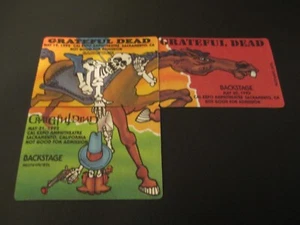 GRATEFUL DEAD BACKSTAGE PASS 3PC PUZZLE PONY EXPRESS CAL EXPO MAY 5/19-21/1992 - Picture 1 of 5