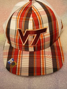 2017 Camping World Bowl VT Virginia Tech Hokies karierte Trucker-Netzmütze neu NCAA - Bild 1 von 8