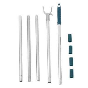 Adjustable Clothing Rod Height Pole Clothes Rail Drying Rods for Hanging Reach - Picture 1 of 12