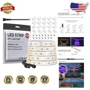 IP68 Waterproof RGBW LED Strip 16.4ft - Ideal for Outdoor & Underwater Lighting - Picture 1 of 10