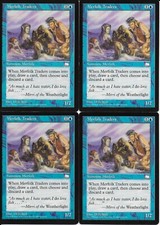 MTG: MERFOLK TRADERS Weatherlight COMMON; played, Excellent condition x4