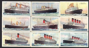 CIGARETTE CARDS.Wills Tobacco (NZ).MERCHANT SHIPS OF THE WORLD.(1925).(Set 50).