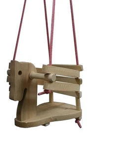 TOP Babyschaukel Pferdschaukel Kinderschaukel Holzschaukel PFERD Kinderartikel - Bild 1 von 1