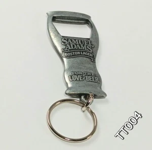 Samuel Sam Adams Boston Lager Metal Keychain Bottle Opener For The Love Beer - Picture 1 of 7