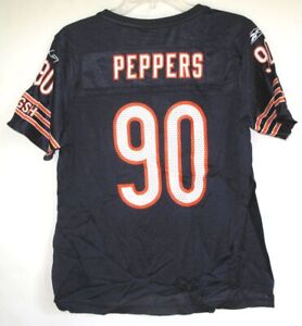 RBK CHICAGO BEARS JULIUS PEPPERS WOMEN'S NAVY HOME JERSEY LARGE