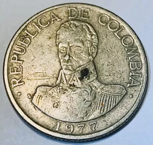 1977, Kolumbien 1 Peso KM # 258.2 - Bild 1 von 3