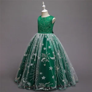 Flower Girls Princess Dress Bridesmaid Wedding Christmas Pageant Kids Party Gown - Picture 1 of 38