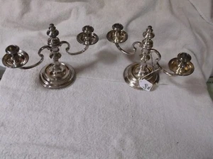 Circa 1820 Sterling Silver candelabras from Sheffield, England - Picture 1 of 6