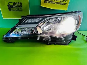 2013 2014 2015 TOYOTA RAV4 RAV-4 HALOGEN HEADLIGHT LEFT DRIVER SIDE OEM TESTED. - Picture 1 of 12