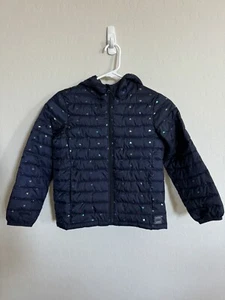 Gap Kids Girls Navy Primaloft Jacket Hearts Print Size Small (6-7) - Picture 1 of 8