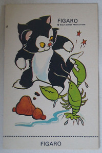 Classic Disney Vintage 1970's Sunicrust Disney Sunny Fun Card - Figaro
