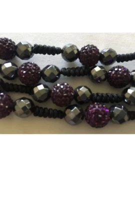 • Collar de cristal y piedra genuina Foto 1 de 4