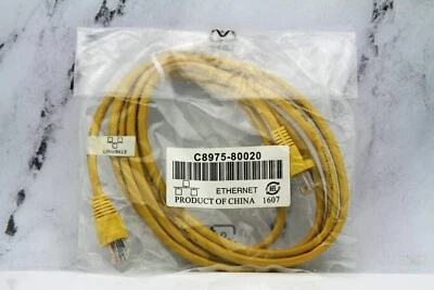 Cable de conexión Ethernet HP CAT 5E RJ45 2m 6,5 ft amarillo C8975-80020 nuevo Foto 1 de 2