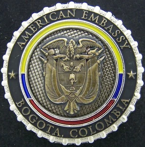 Marine Security Guard MSG Detachment Bogota Columbia Challenge Coin - Picture 1 of 2
