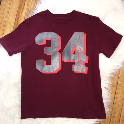 AEROPOSTALE Boys Size XS(7) Short Sleeve Maroon T-Shirt ((N10)) - Image 1 of 4