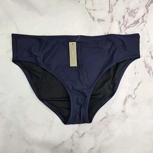 J Crew Swim Bottom XXL Blue Mid Rise Bikini Full Coverage Bathing Suit BF161 - Picture 1 of 10