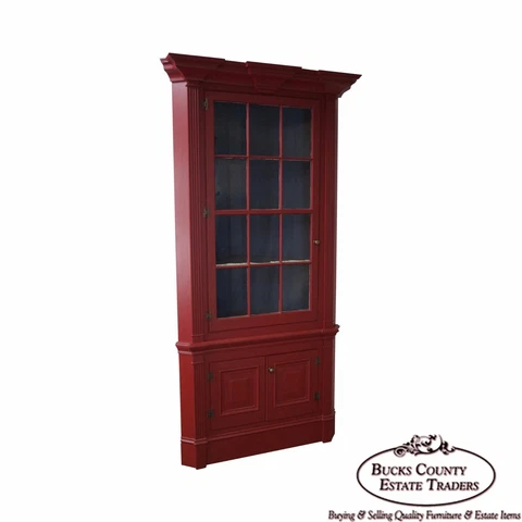Custom Crafted Large Painted Corner Cabinet by Robert Sykes Jr Cover