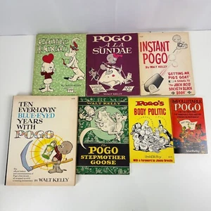 Lot of 7 Walk Kelly Pogo Possum Paperback Comic Books 1960s Era Graphic Novel - Bild 1 von 21