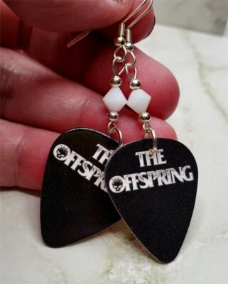 Pendientes de guitarra The Offspring con cristales de Swarovski blancos Foto 1 de 4